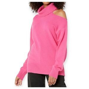 THE DROP JOSEPHINE PINK CUTOUT SWEATER SZ.L NWT.